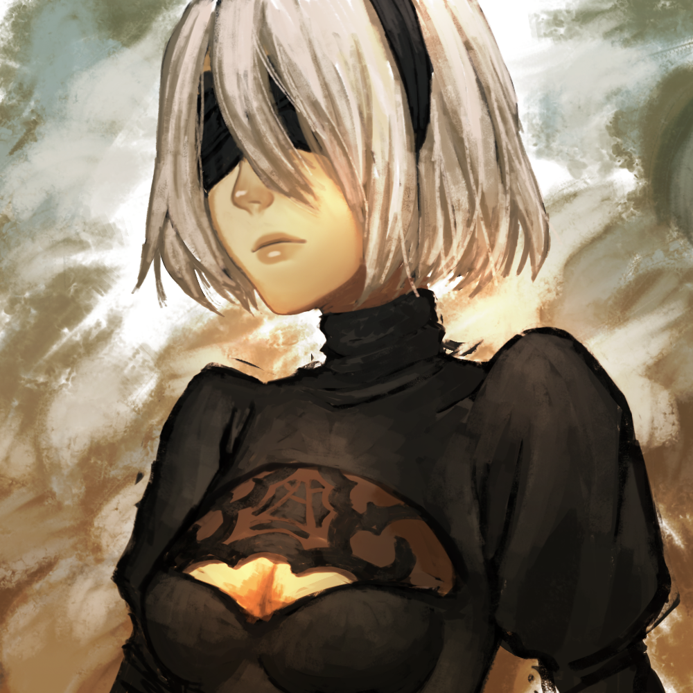 2B fanart + PSD file