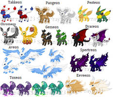 My Fan Eeveelutions!