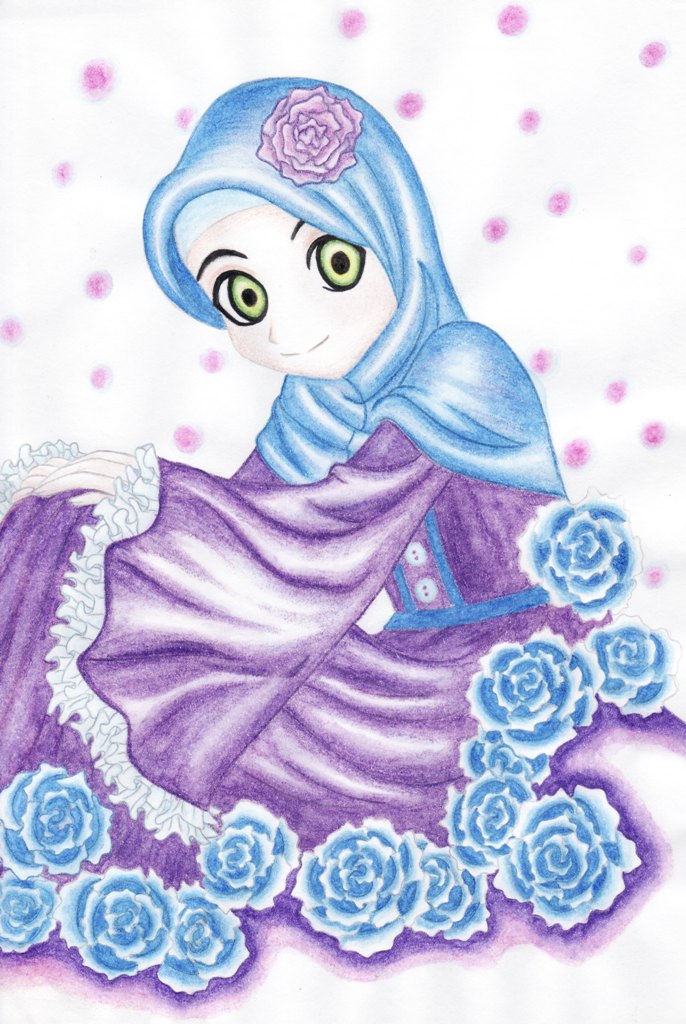 Blue Roses for Muslimah