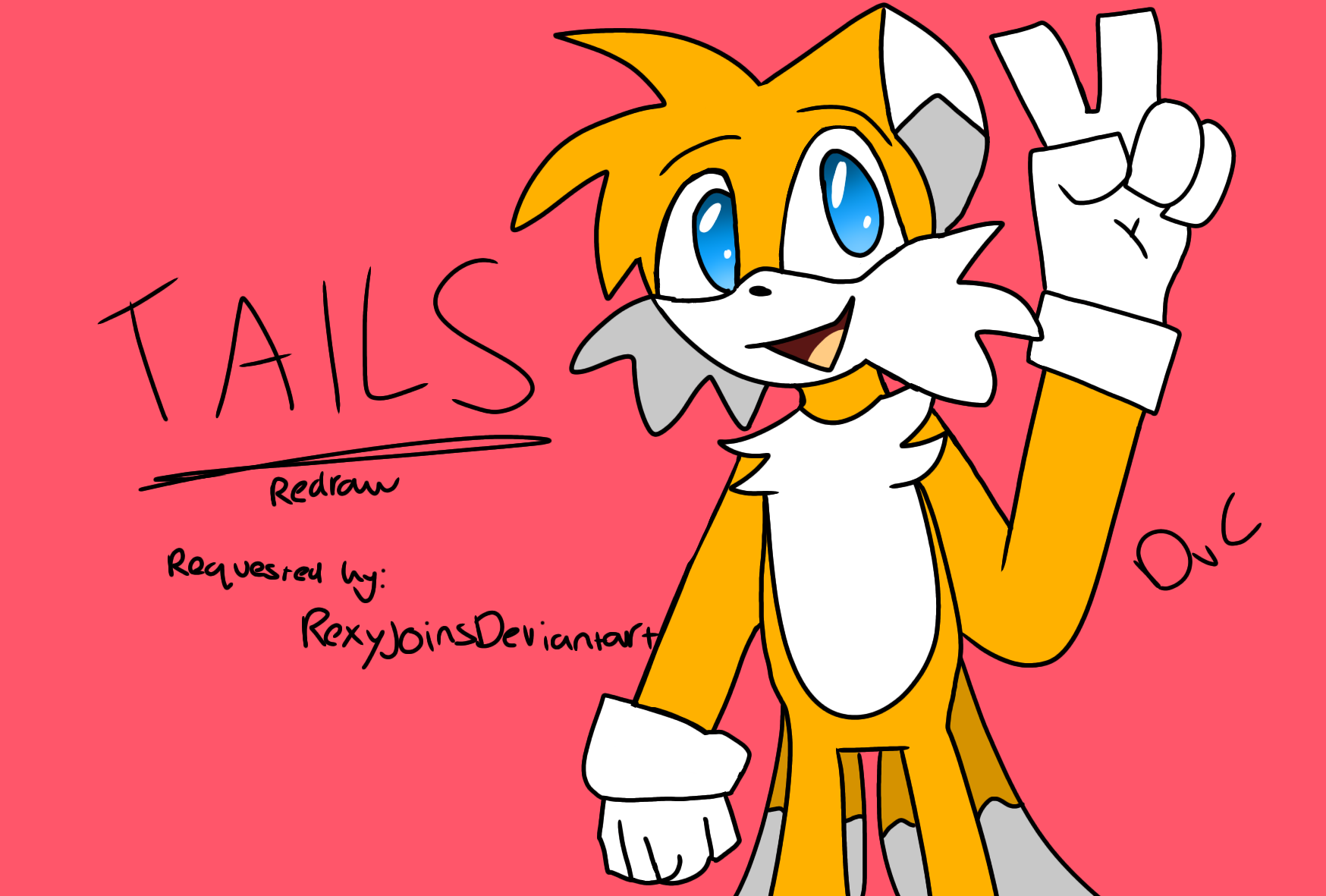 Tails the Fox (redraw + request) by DyllanCATLINIT on DeviantArt