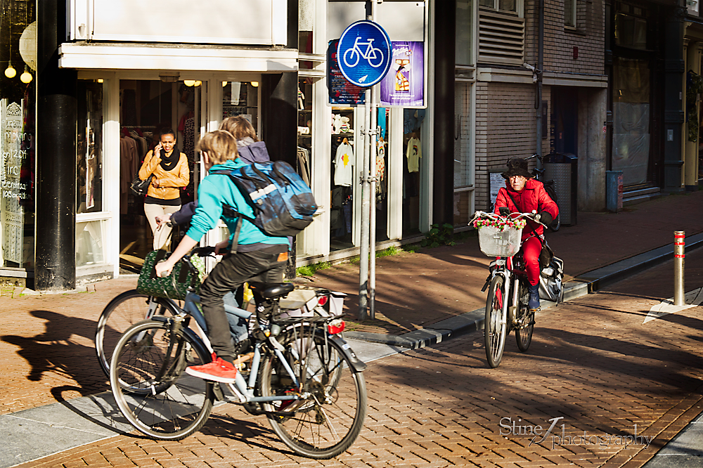 Bikers in Amsterdam