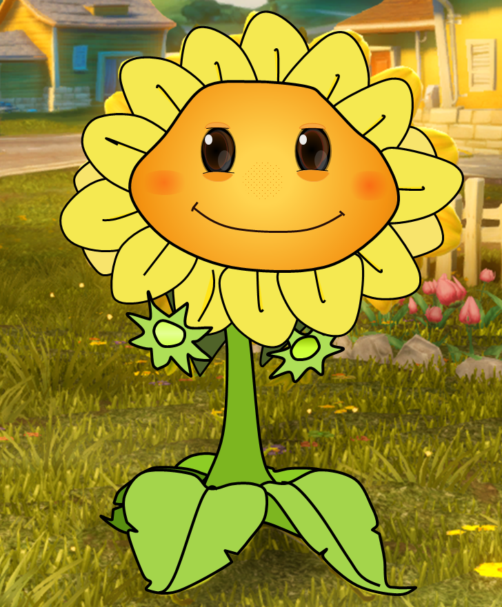 Sunflower (PvZ: GW)  Plant zombie, Plants vs zombies, Zombie wallpaper