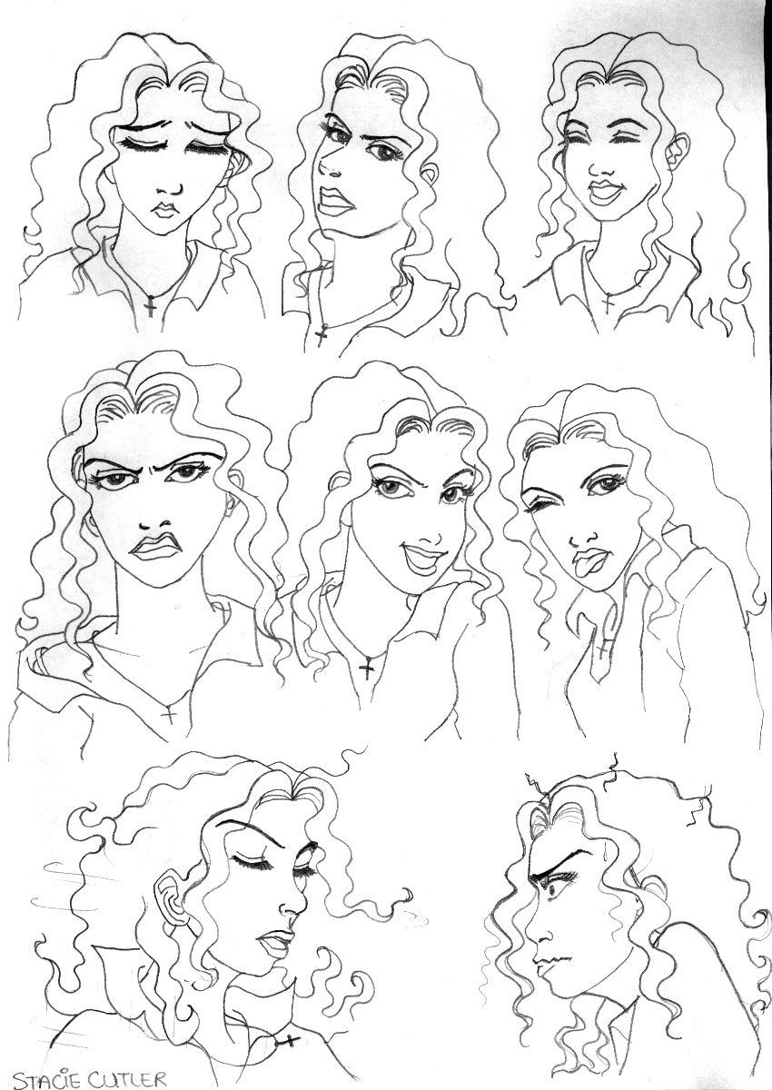 Anita Blake: model sheet