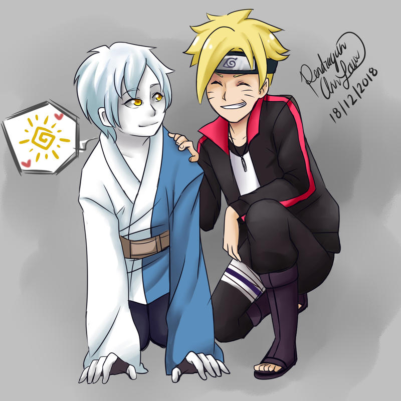 Boruto and Mitsuki by Lenzeth on DeviantArt