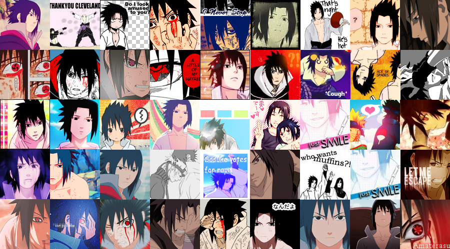 Sasuke icon lot 3