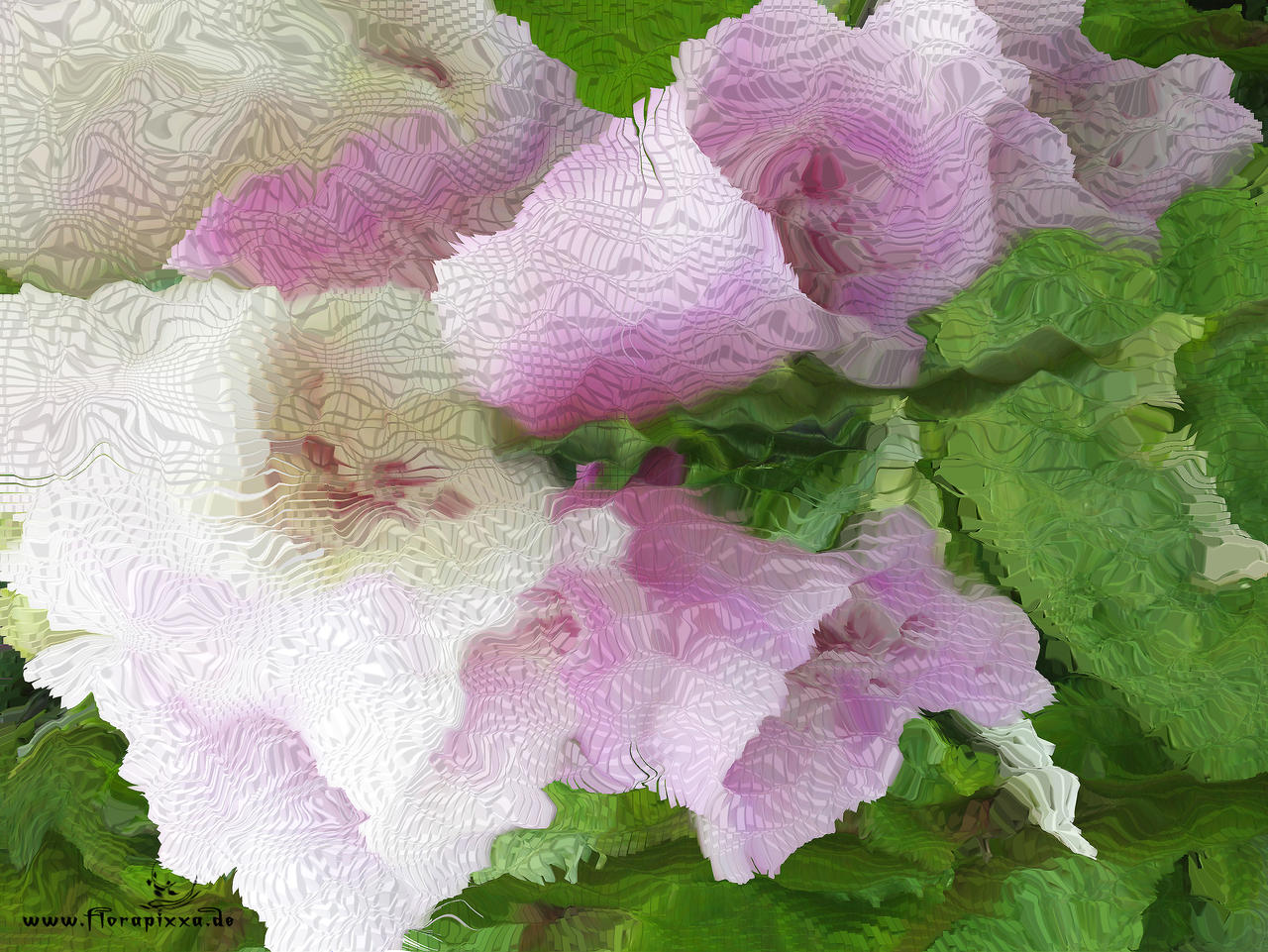 Pixelated Digitalis Purpurea