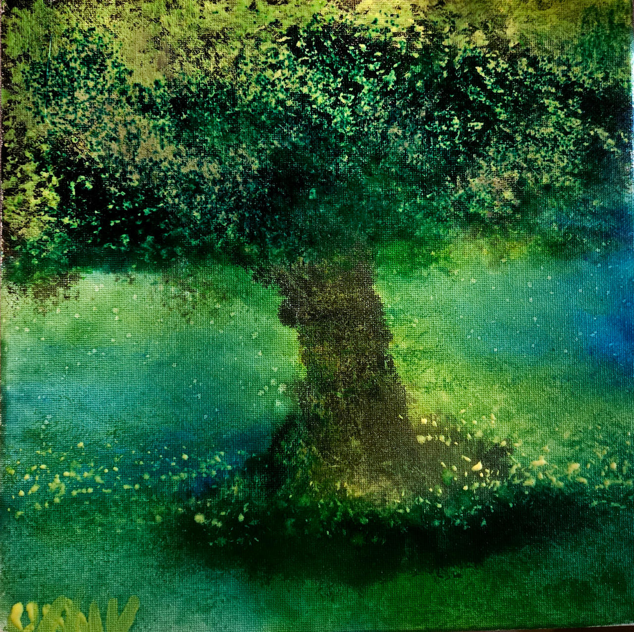 Happy little tree quickie