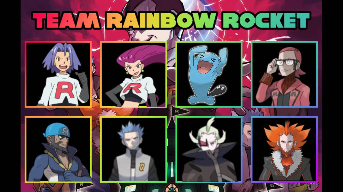 Rainbow Rockedt My Team Rainbow Rocket Cast by PlayAbiyyu on DeviantArt