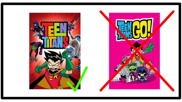 Pro-Teen Titans and Anti-Teen Titans Go! stamp