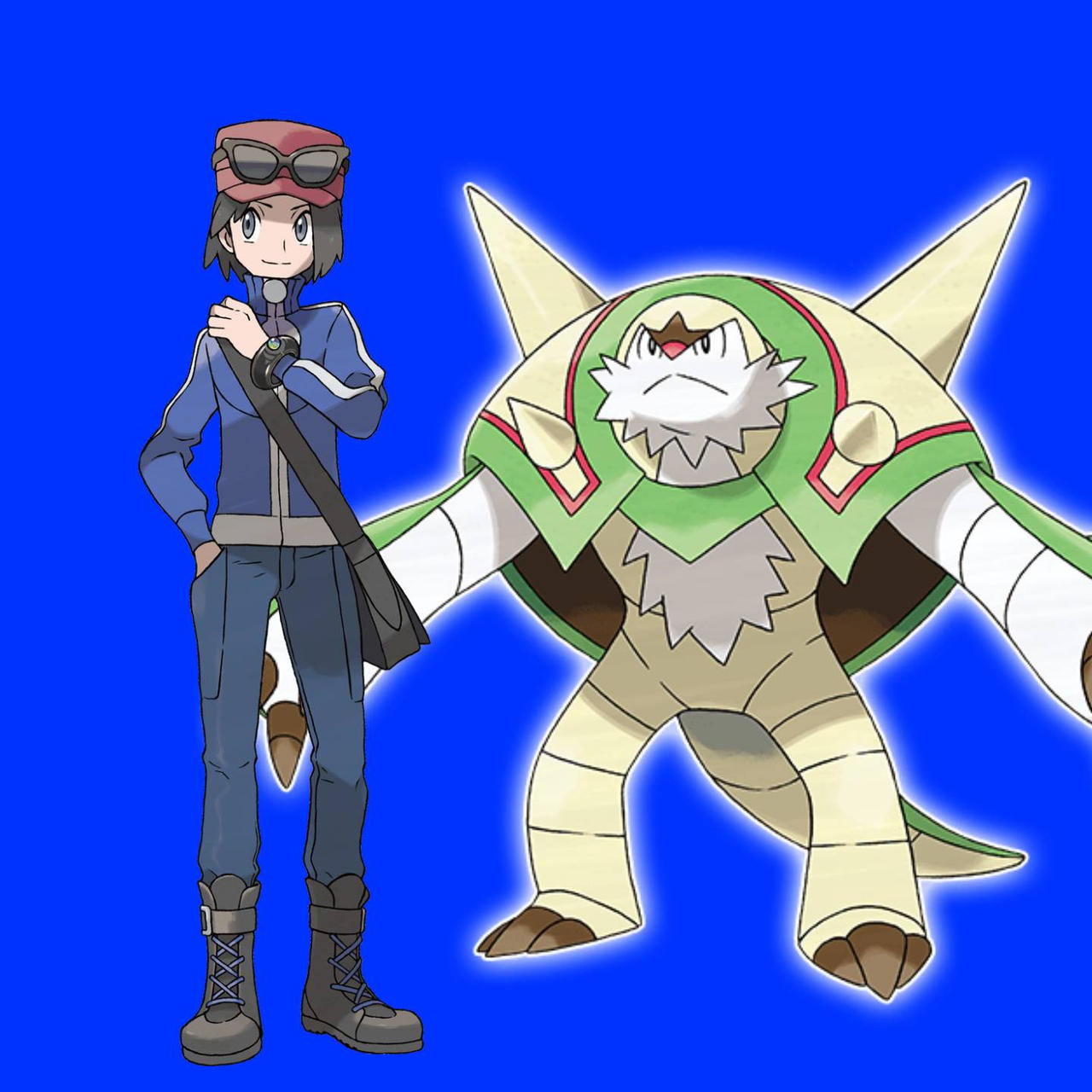 Calem x Chesnaught by PlayAbiyyu on DeviantArt