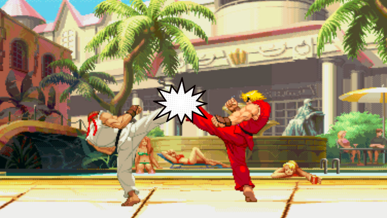 Master Or Ryu Ryu VS. Ken at Masters Hotel by PlayAbiyyu on DeviantArt
