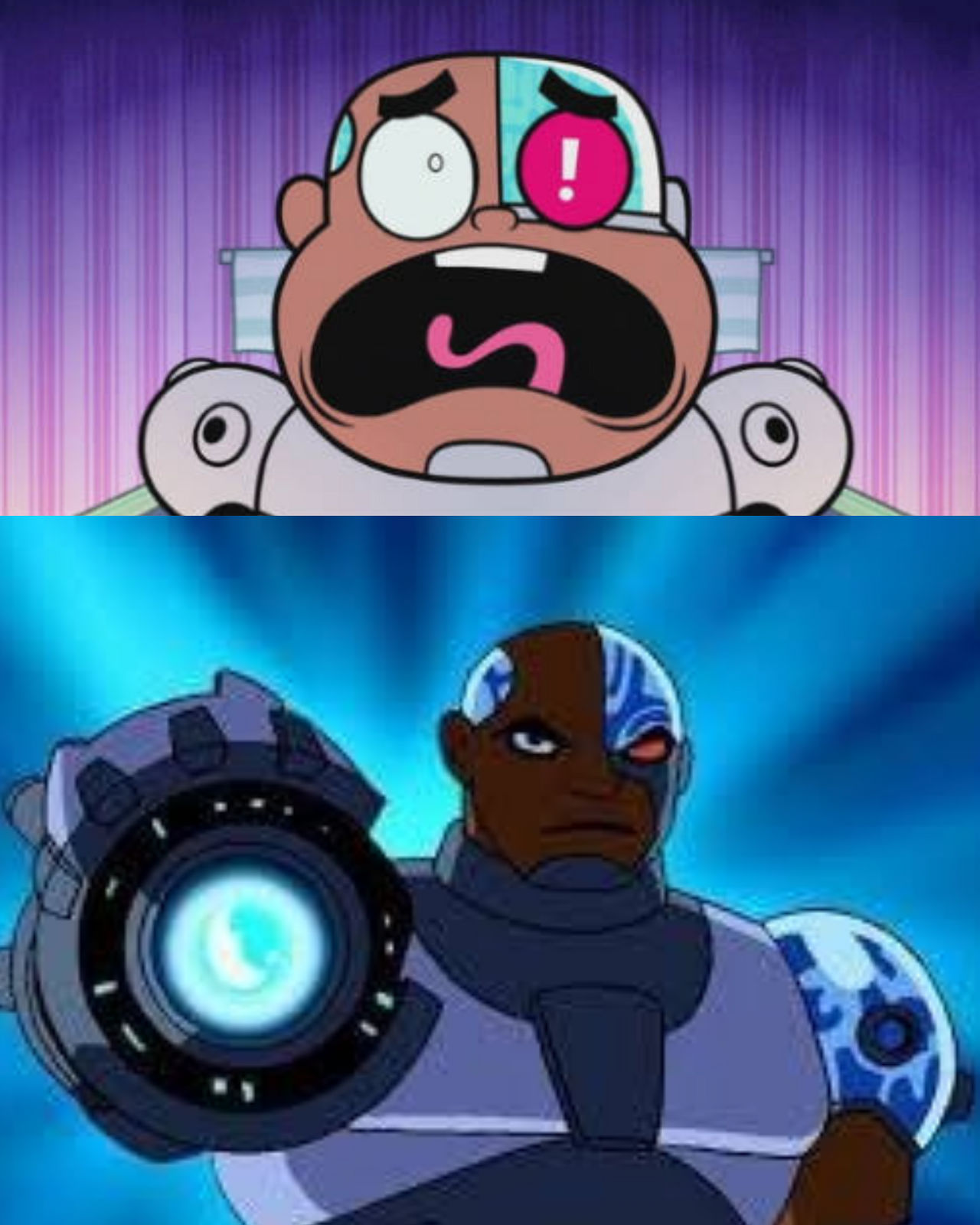 Trau Cyborg Cyborg (Original) prepares to kill TTG Cyborg by PlayAbiyyu on DeviantArt