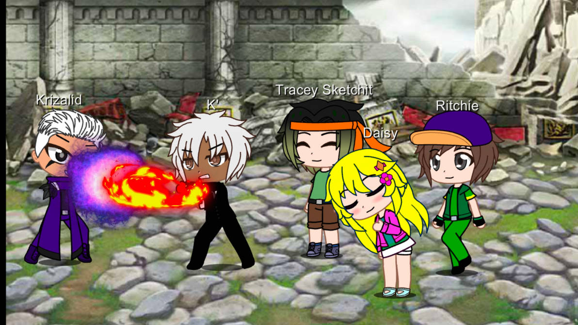 K' saves Tracey, Daisy, and Ritchie from Krizalid by PlayAbiyyu on ...