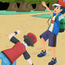 Red's Power Geyser prank on Ash