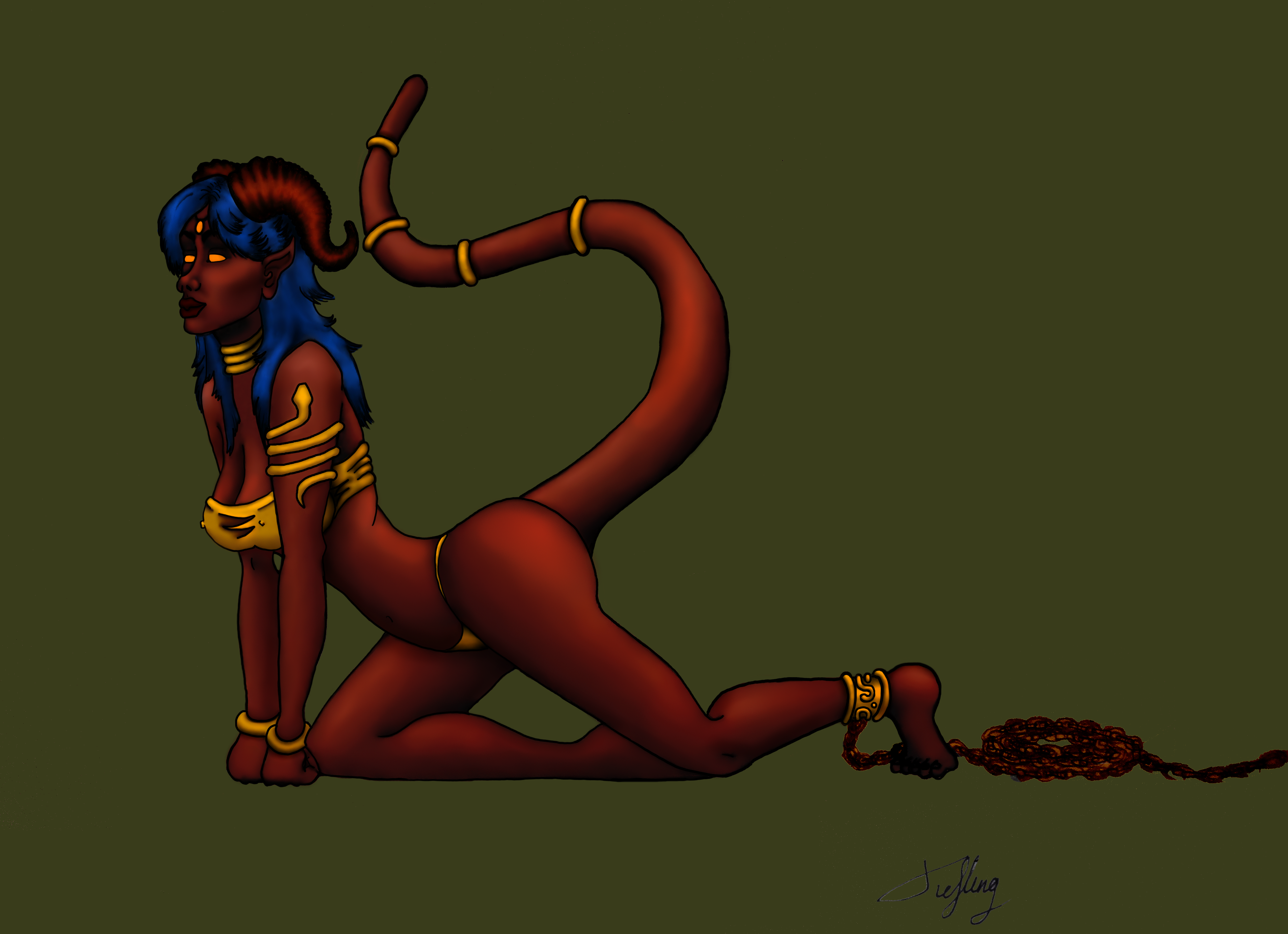 Tiefling Slave girl