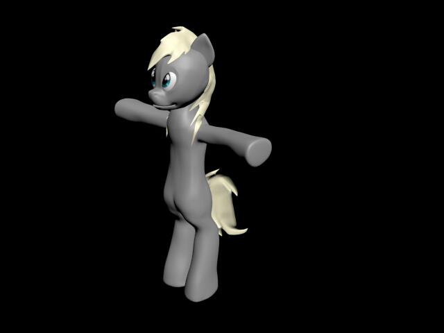 Anthro pony WIP