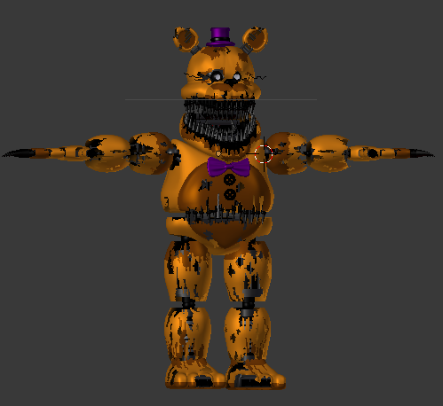 Nightmare Fredbear en FNaF 3 by Gangalf on DeviantArt