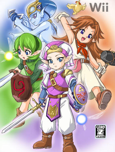 Malon Princess Ruto Princess Zelda And Saria The by corneliocolo on ...