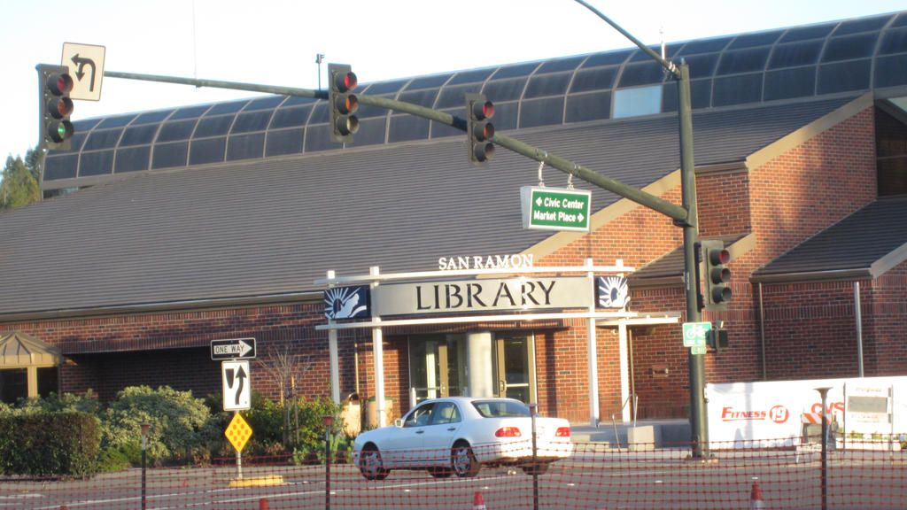 RIGHT ACROSS THE STREET..SAN RAMON LIBRARY by SAMGUTHRIEWRITER on
