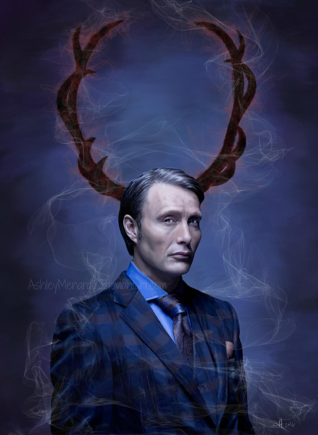 Hannibal Lecter Digital Painting by ashleymenard122 on DeviantArt
