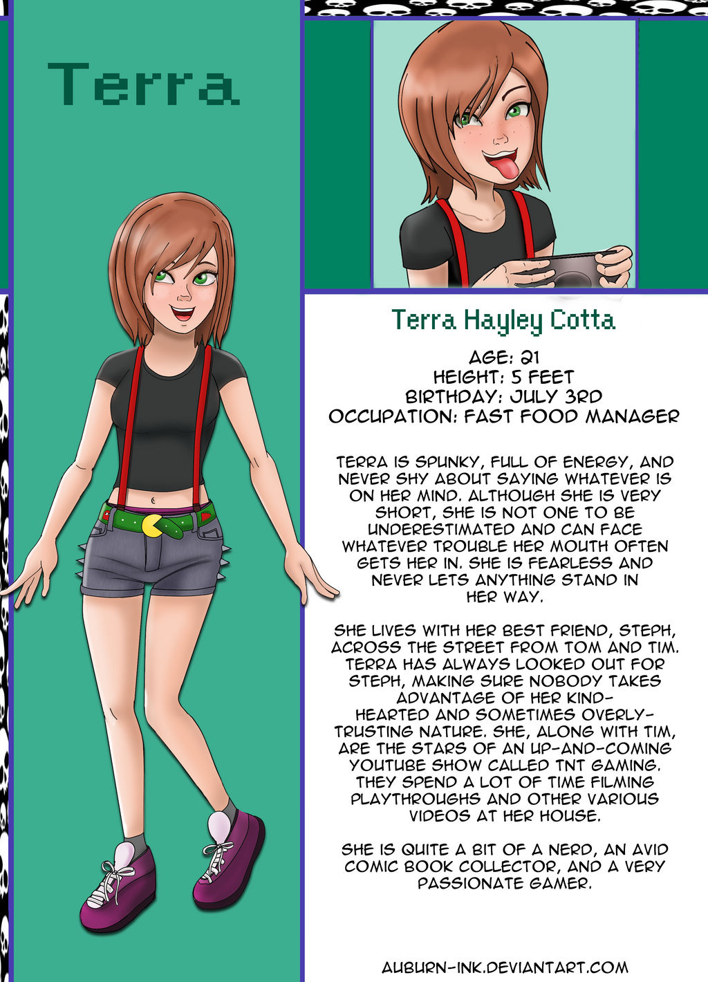 Bio Deviantart Character Bio: Terra (2016) by AuBurn-Ink on DeviantArt