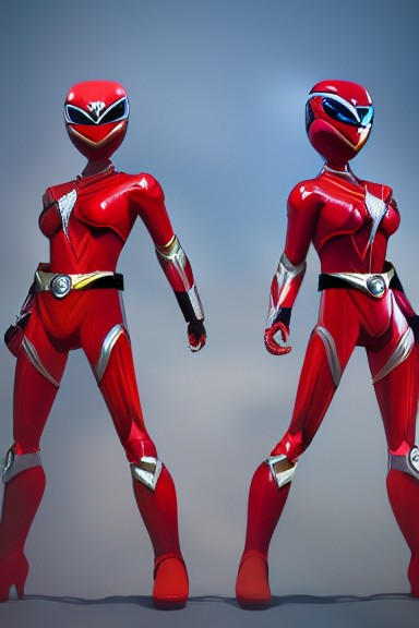 Red Power Ranger Girls by Taibaka on DeviantArt