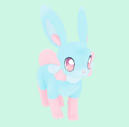 Cotton Candy Bunny Adoptable (part2)