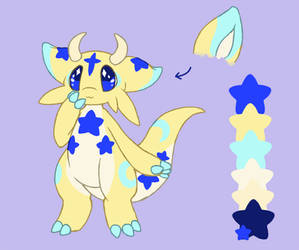 CLOSED! Yellow Star Dragon Adoptable (part 1)