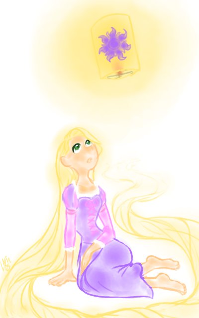 Glowy Rapunzel