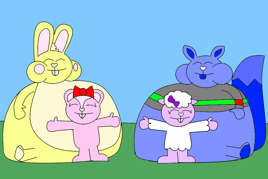 Giggles X Fat Cuddles And Lammy X Fat Bv By Discoalloyfan On Deviantart