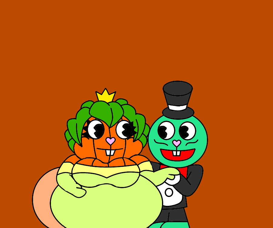 Fat Jackie Lantern x Mr. Pickles (htf Form) by MadManHTF on DeviantArt