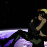 Artemis and Kid Flash Kissing!