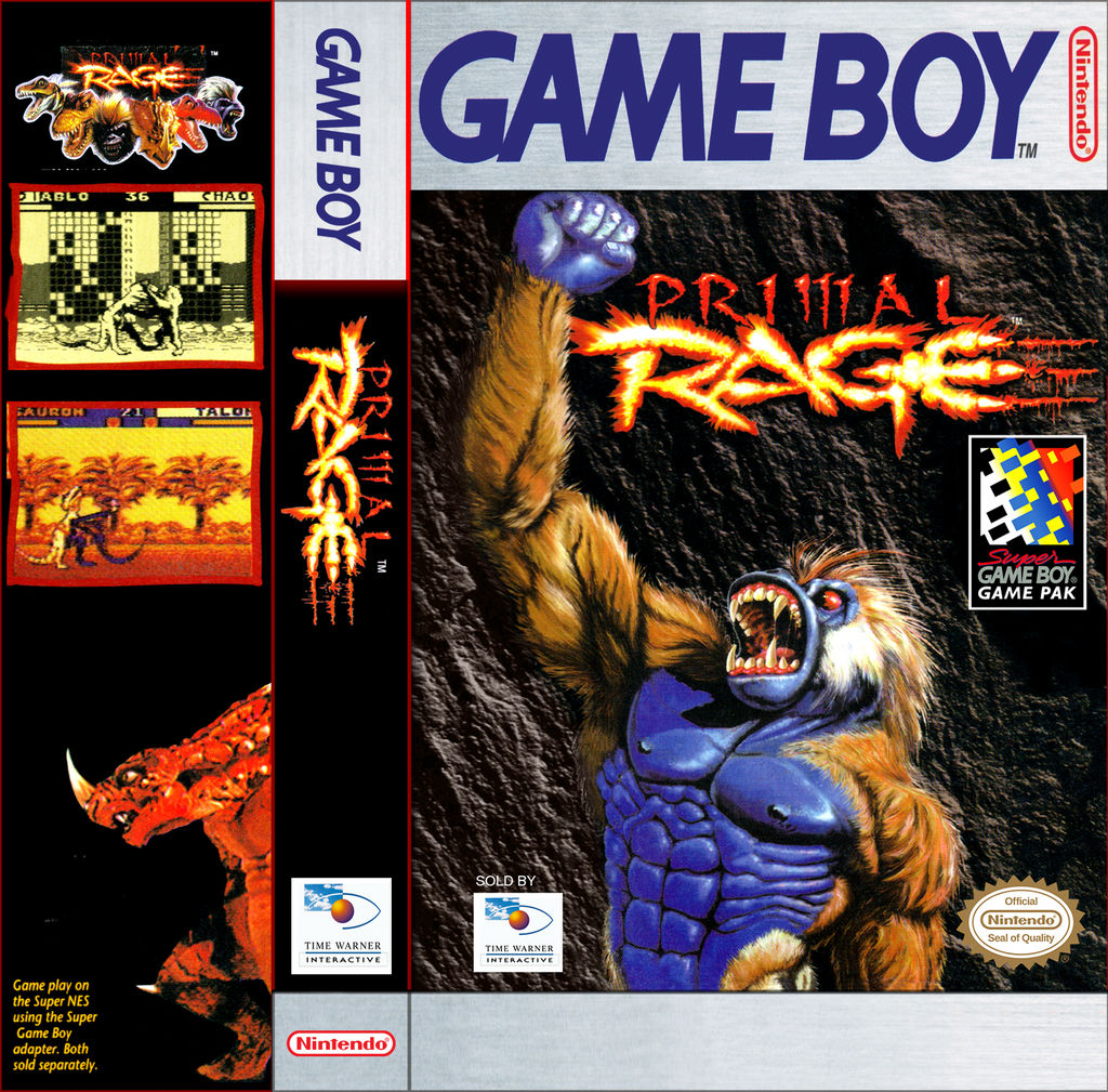 Gameboy Color Primal Rage Gameboy Cassette Case - Primal Rage by GreedLin on DeviantArt