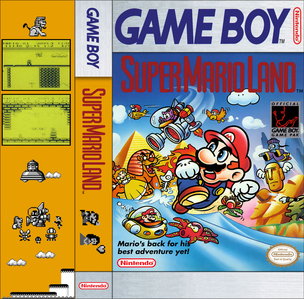 Gameboy Cassette Case Super Mario land by GreedLin on DeviantArt