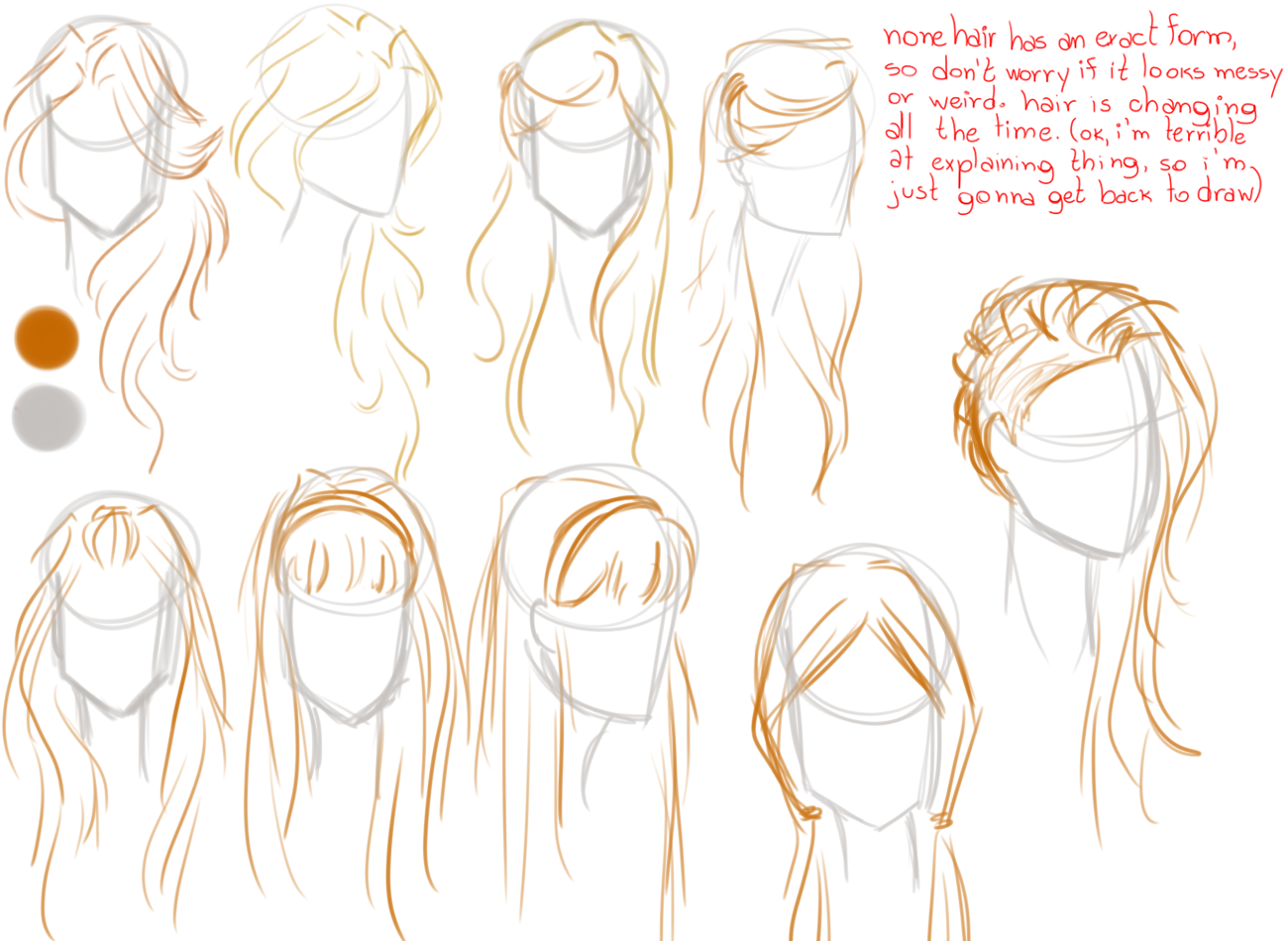 Manga girl hair reference III by StyrbjornAndersson on DeviantArt