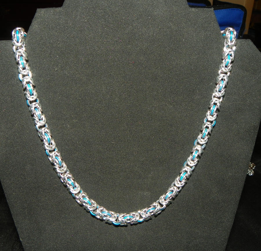 Two Tone Byzantine Necklace