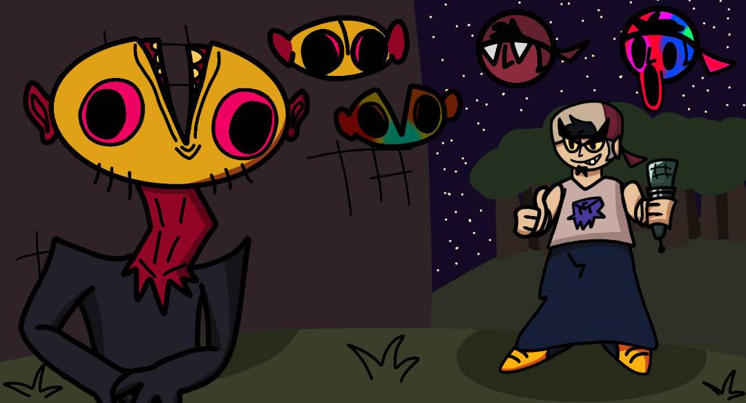 FNF R-CUBED sides BF vs The MONSTER by VinceAfton606 on DeviantArt