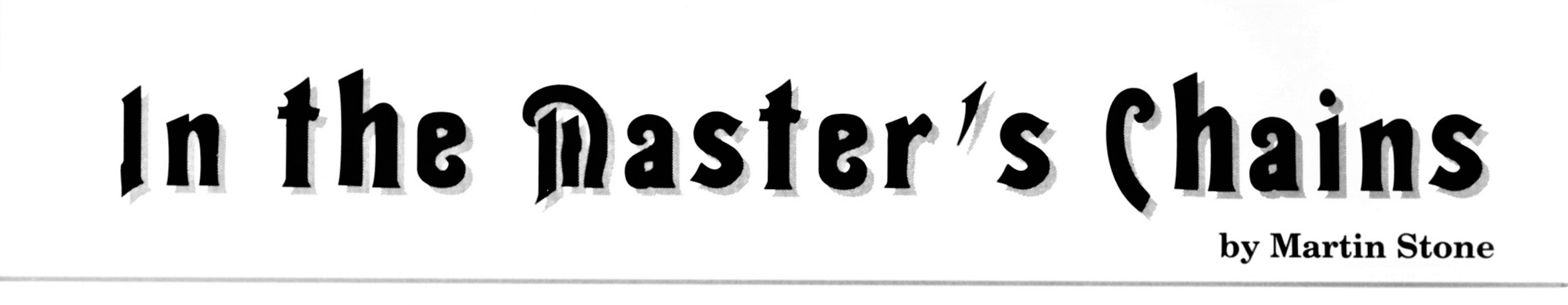 In Masters Title