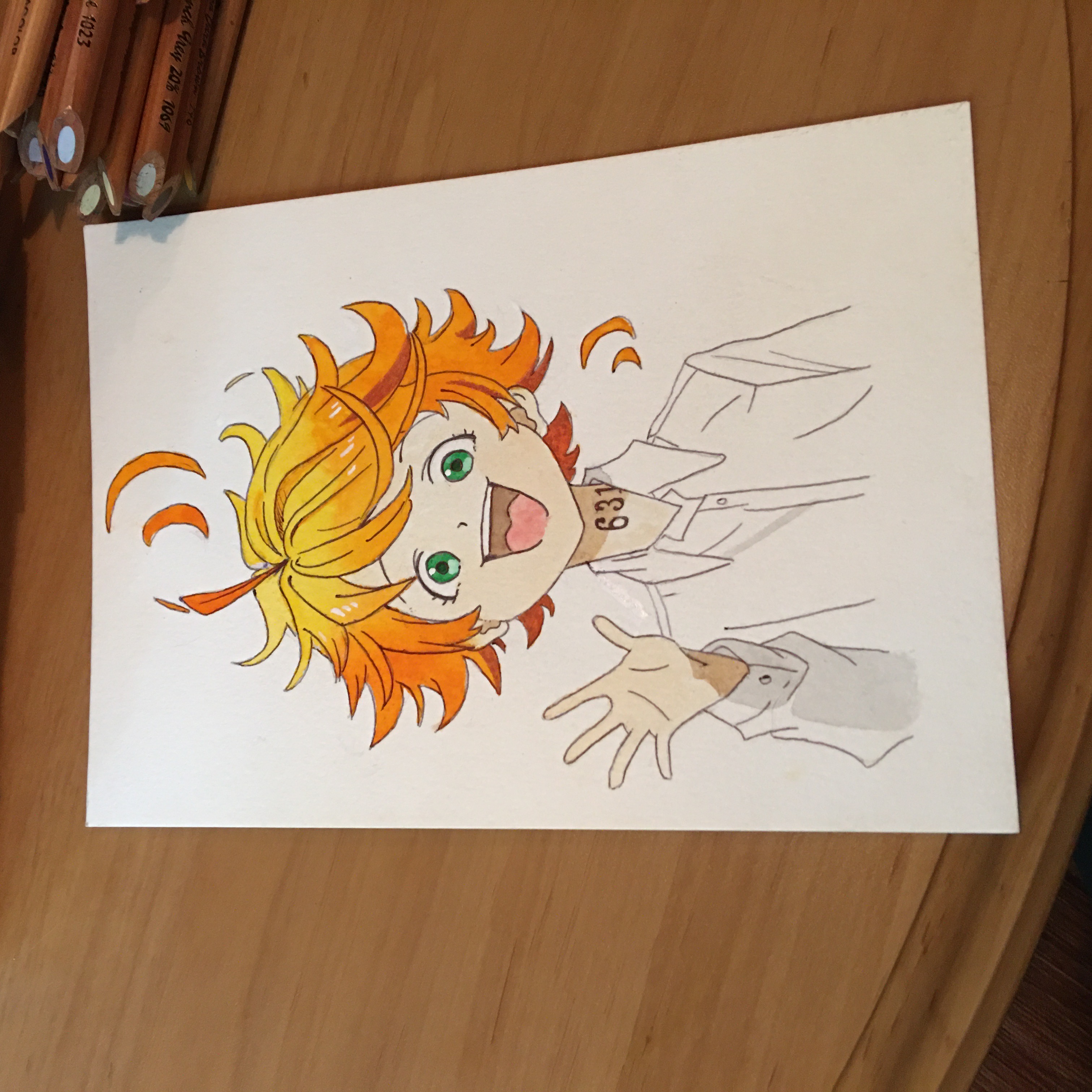 The Promised Neverland Anime Character Design Emma by Amanomoon on  DeviantArt