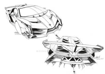 Lamborghini Veneno Sketch