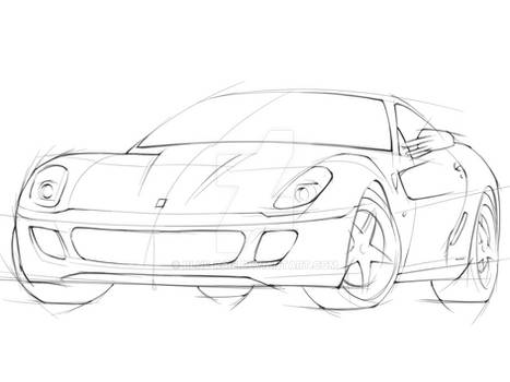 Ferrari 599 Sketch