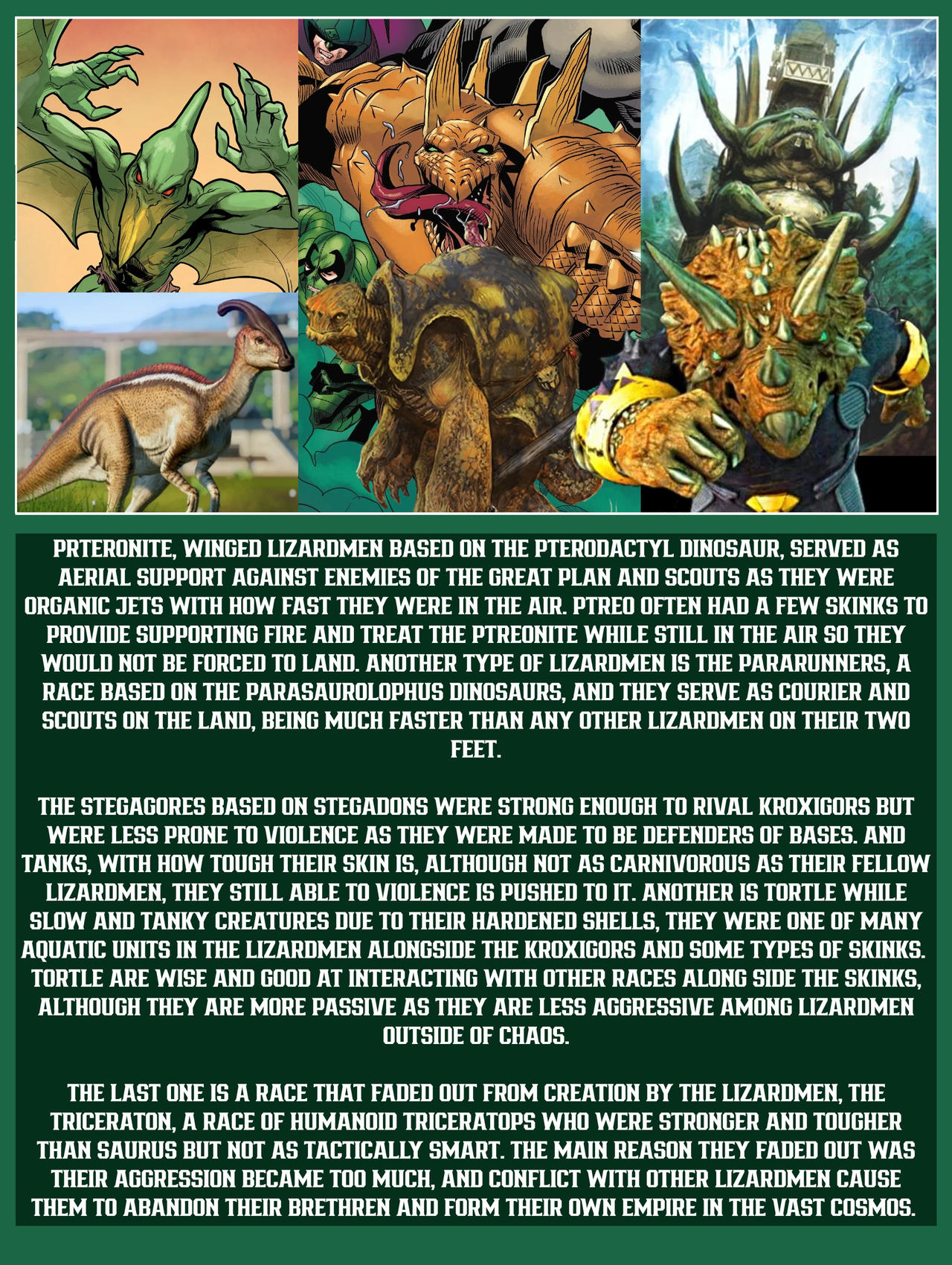 Lizard Man Names UH the Many Types of Lizardmen by sonicdudes2000 on DeviantArt