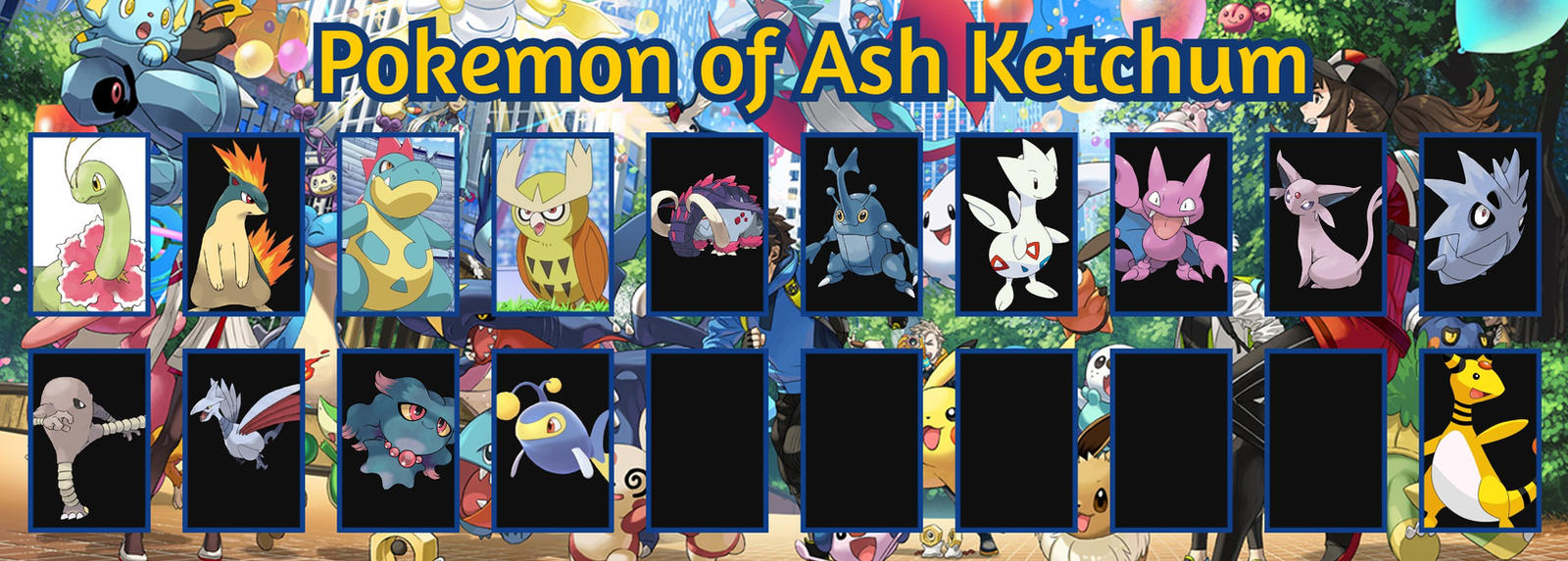 UH Pokemon Ash's Johto Roster by sonicdudes2000 on DeviantArt