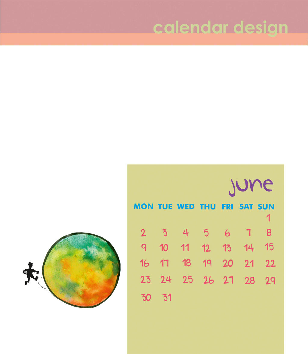 Calendar Design -June by merinajoseph on DeviantArt