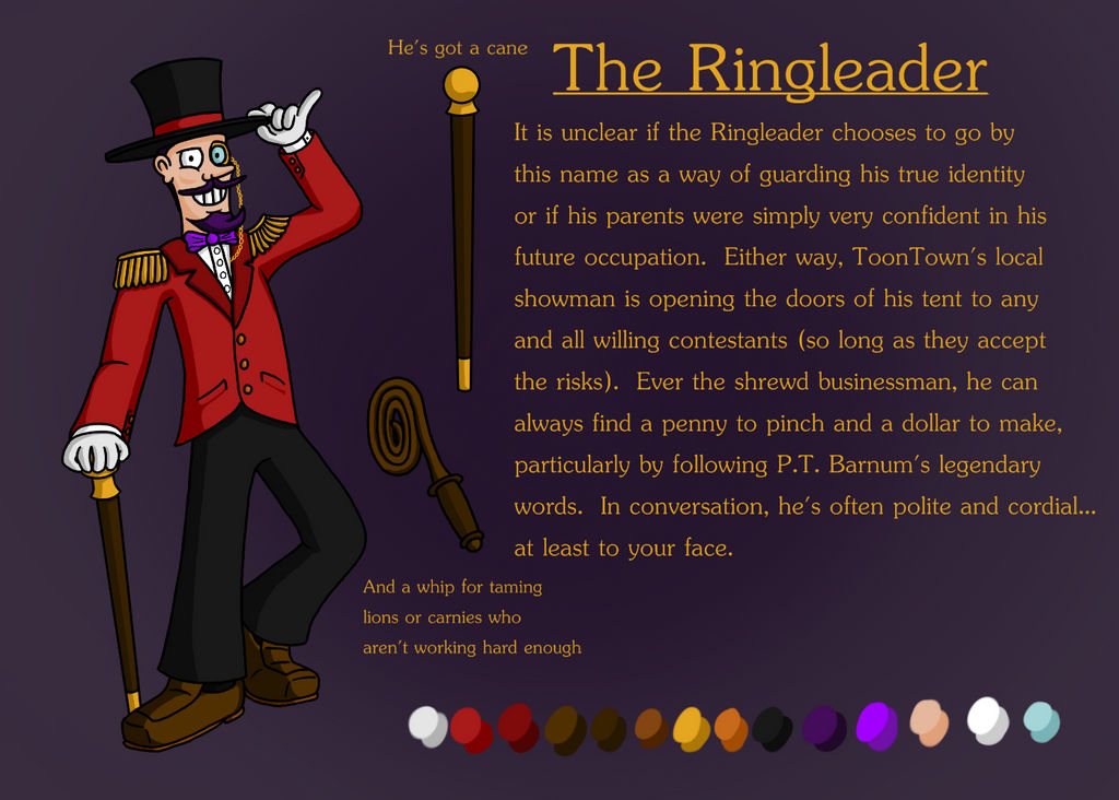 The Ringleader Reference Sheet by TomQuoVadis on DeviantArt
