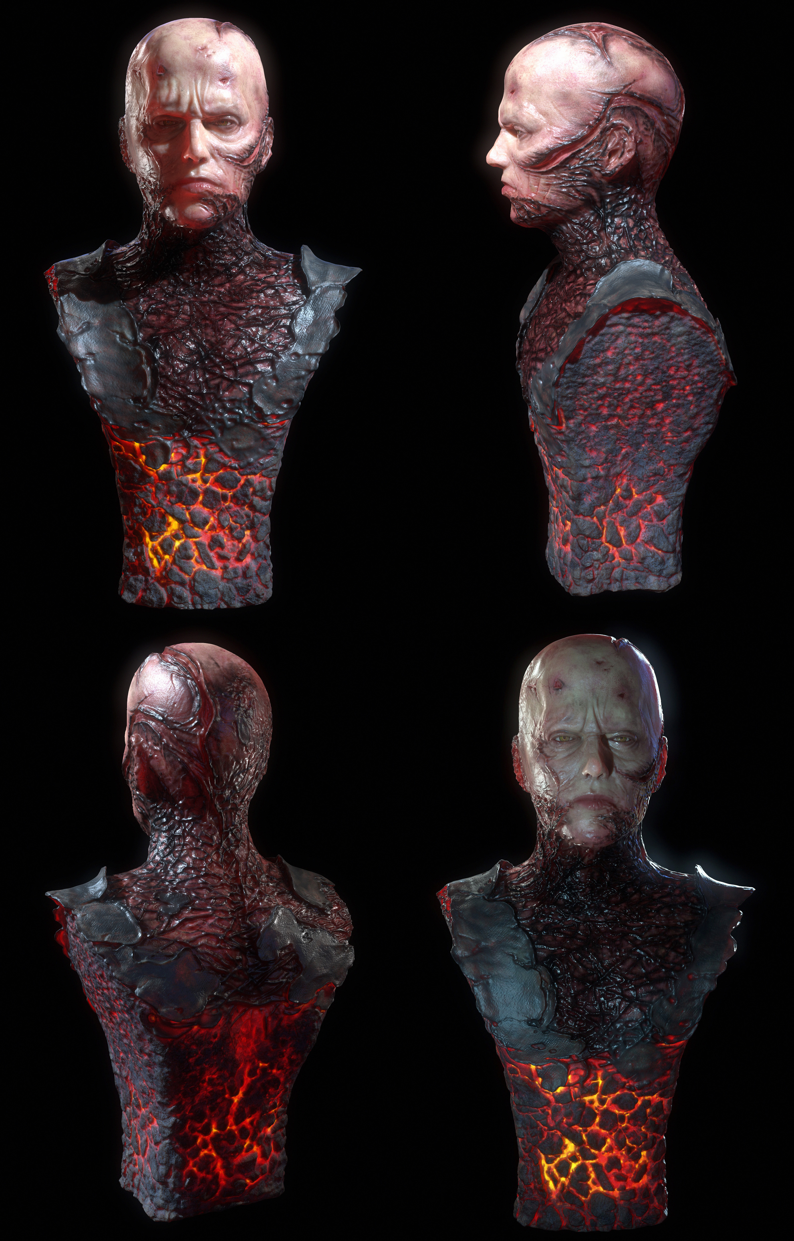 Burned Anakin Skywalker Blender Sculpting Practice By Painterhoya On Deviantart
