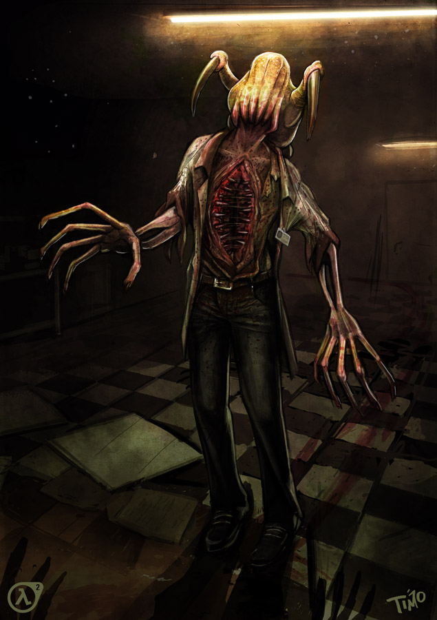 headcrab zombie by tmoegee on deviantart