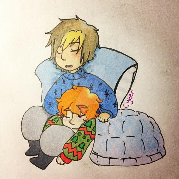 Cuddling cuties by CyberSora on DeviantArt