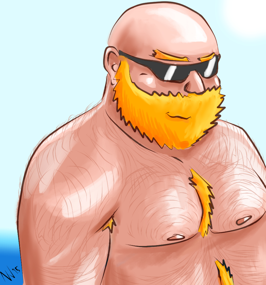 Cartoonish Bulky Ginger Bear