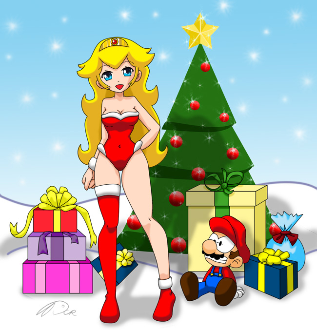 Princess peach xmas